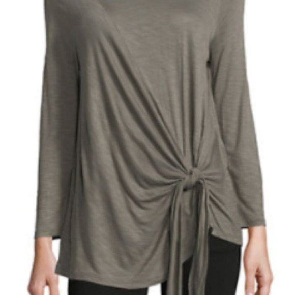 I.N.C International Concepts Tie Front Long-Sleeve - Picture 2 of 4